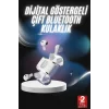 Profesyonel Dijital Göstergeli Düşük Gecikme Bluetooth Kulaklık Çift Kulaklık
