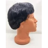Siyah Renk Kısa Kesim İçi Astarlı Erkek Peruğu (5047)