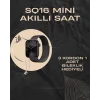 SQ-16 Mini Series 10 Akıllı Saat | Şık ve Hafif Tasarım, 3 Kordon Seçeneği
