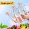 Taşınabilir Blender, Taşınabilir Mini Hızlı Blender 350ml Meyve Sıkacağı Kupası, Kablosuz Şarjlı, Smoothie Milkshake Suyu Bebek Maması için 4 lı (5047)