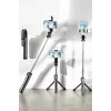 Tripod Kablosuz Bluetooth Bağlantılı Selfie Çubuğu 360 Derece Dönebilen
