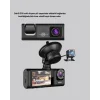 Üç Kameralı Araç İçi Kayıt Sistemi Full HD Gece Görüşlü ve G-Sensör Destekli