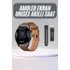 Yeni Nesil Akıllı Saat Çift Kordonlu 1.5 Inç Yuvarlak Ekran GPS ve NFC Uyumlu