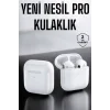 Yeni Nesil Pro Bluetooth Kulaklık Uzun Pil Ömrü Beyaz
