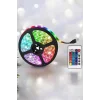 Yeni Nesil RGB Işıklı 10Metre Şerit Led Kumandalı Şarj Edilebilir