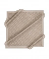Sütlü Kahve  100X100 Elegance Monogram Eşarp