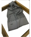 Gri 75X190 CM Elegance Monogram Şal
