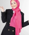 Açık Fuşya Brisa Vual Şal