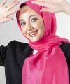Açık Fuşya Brisa Vual Şal