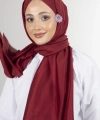Bordo Brisa Vual Şal