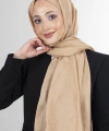 Koyu Bej Brisa Vual Şal