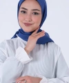 HAREM Koyu İndigo Brisa Vual Eşarp