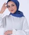 HAREM Koyu İndigo Brisa Vual Eşarp