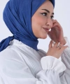 HAREM Koyu İndigo Brisa Vual Eşarp