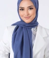 Koyu İndigo Brisa Vual Şal