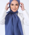 Koyu İndigo Brisa Vual Şal