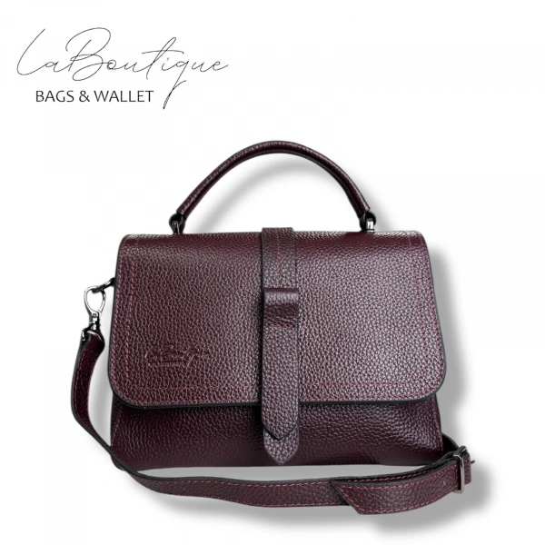 %100 Deri Lb Çanta D-2300 Bordo