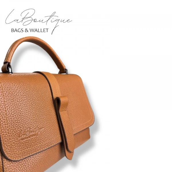 %100 Deri Lb Çanta D-2300 Taba
