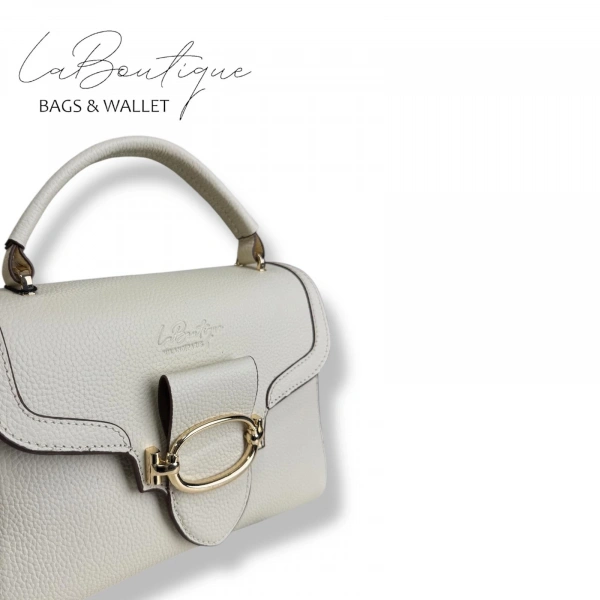 %100 Deri Lb Çanta D-2400 Krem