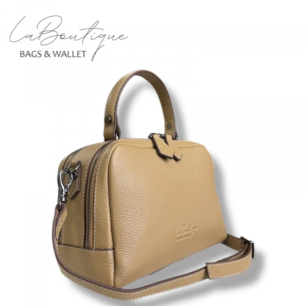 %100 Deri Lb Çanta D-2500 Bisküvi