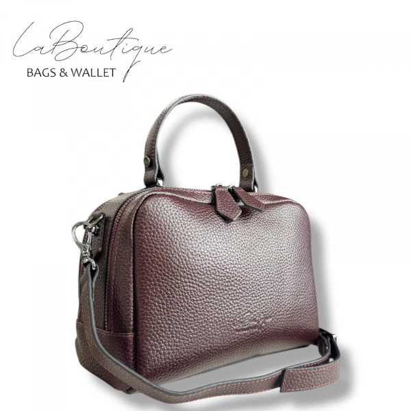 %100 Deri Lb Çanta D-2500 Bordo