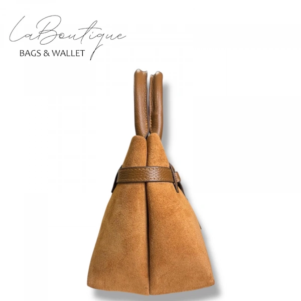 %100 Deri Lb Çanta D-2750 Süet Taba