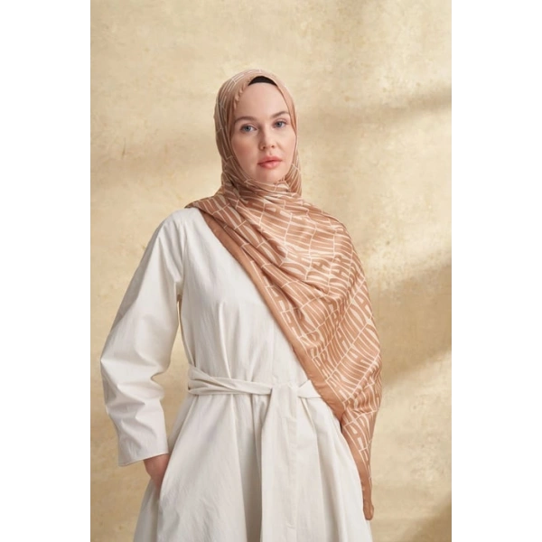 İTHAL VUAL ARMANDA DESEN ŞAL - KAMEL