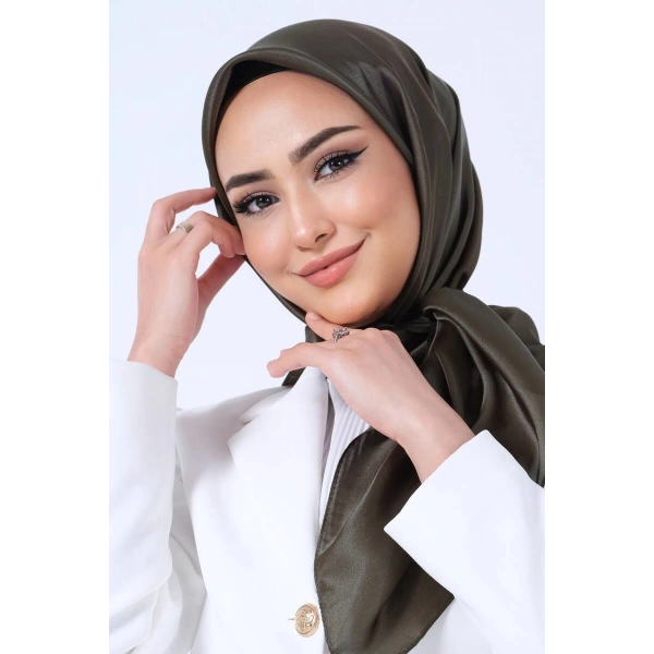 V-45 Kristal Saten Eşarp