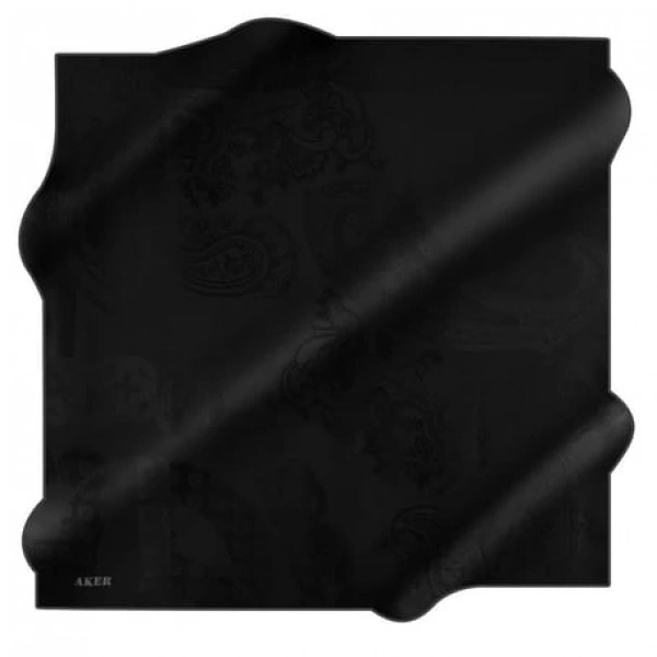 Siyah İpek Jakar Eşarp