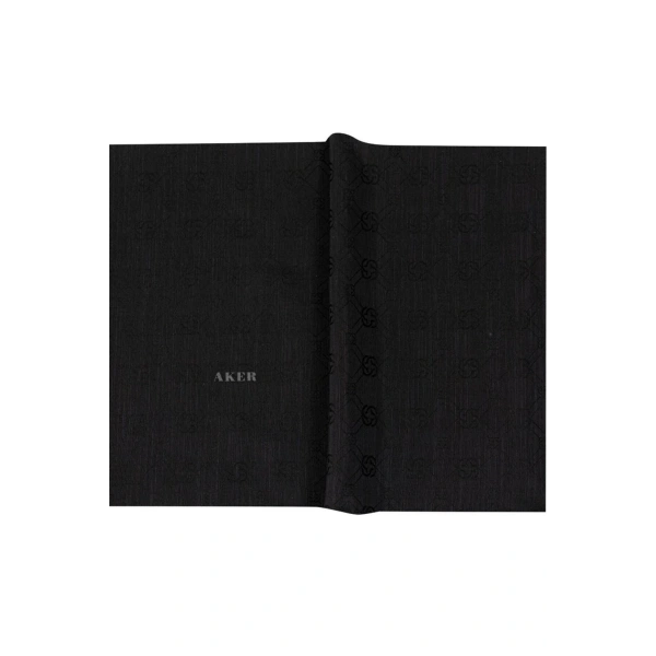 Aker Logolu İpek Koton Jakar Şal