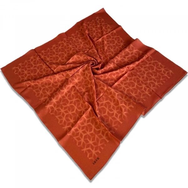 Turuncu Karma Eşarp