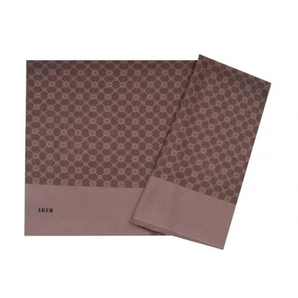 Koyu Kahverengi 75X190 CM Elegance Monogram Şal