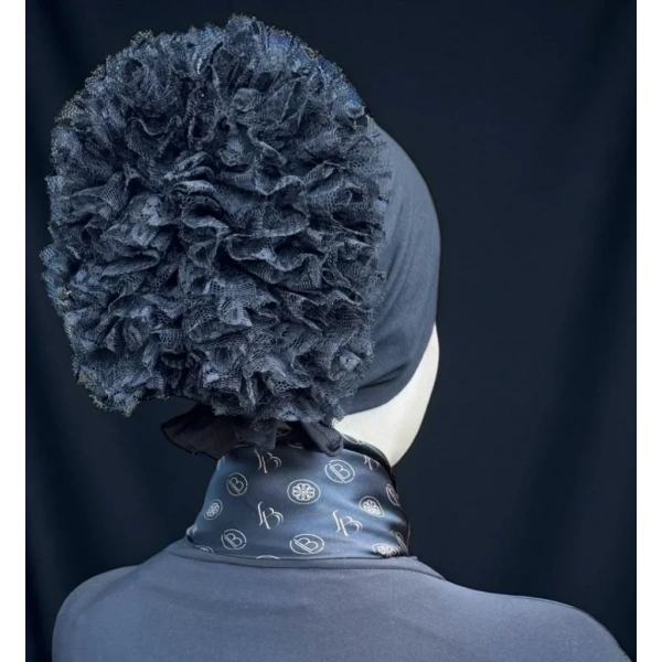 LA BOUTIQUE FIRFIRLI DİKİŞLİ SİYAH BONE