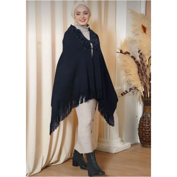 KÜRKLÜ KIŞLIK MEVSİMLİK OMUZ ŞALI