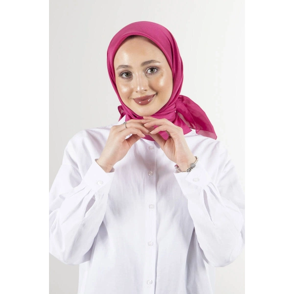 Açık Fuşya Brisa Vual Eşarp
