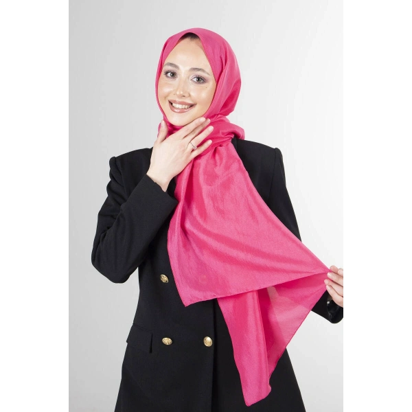 Açık Fuşya Brisa Vual Şal