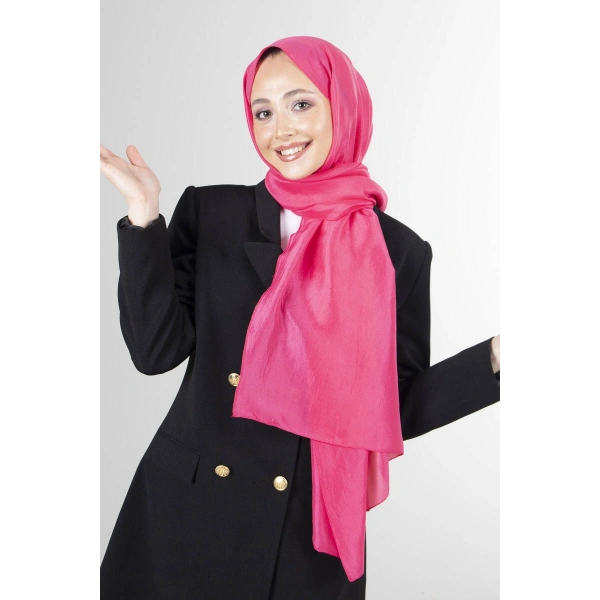 Açık Fuşya Brisa Vual Şal