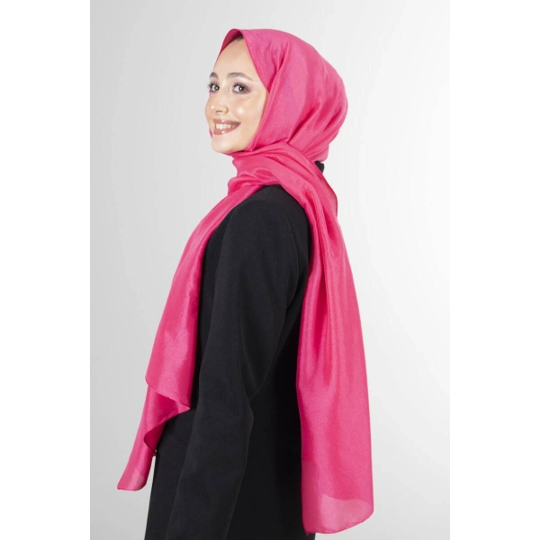 Açık Fuşya Brisa Vual Şal