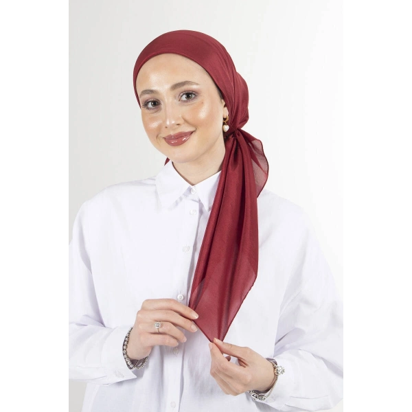HAREM Bordo Brisa Vual Eşarp