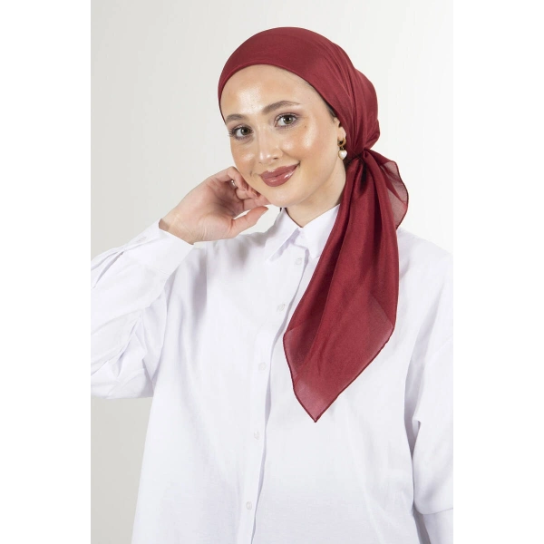 HAREM Bordo Brisa Vual Eşarp