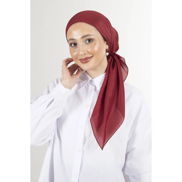 HAREM Bordo Brisa Vual Eşarp