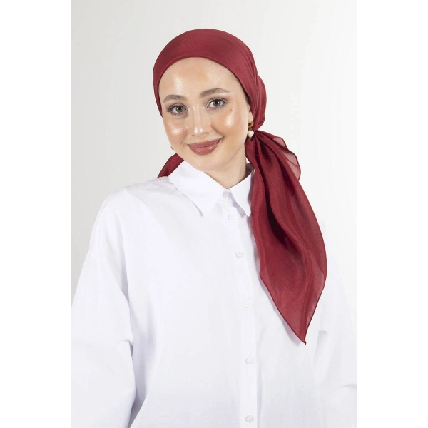 HAREM Bordo Brisa Vual Eşarp