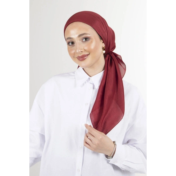 HAREM Bordo Brisa Vual Eşarp
