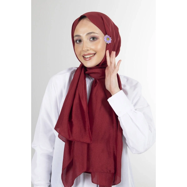 Bordo Brisa Vual Şal