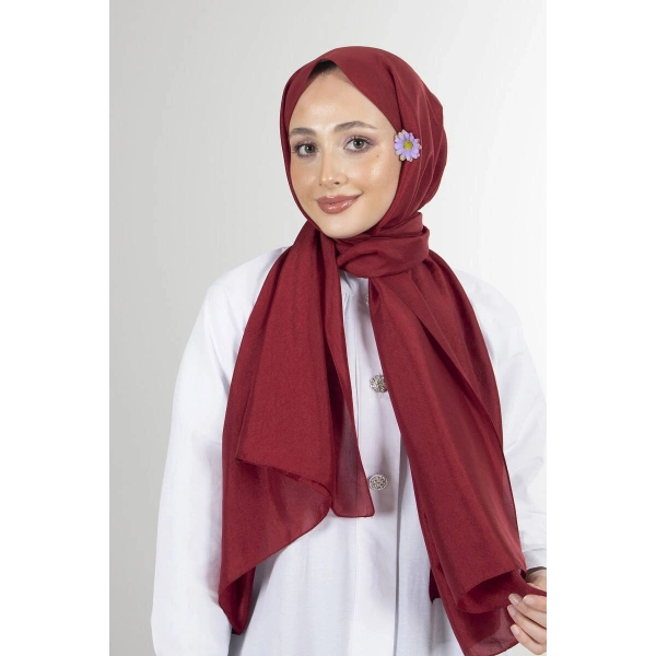 Bordo Brisa Vual Şal