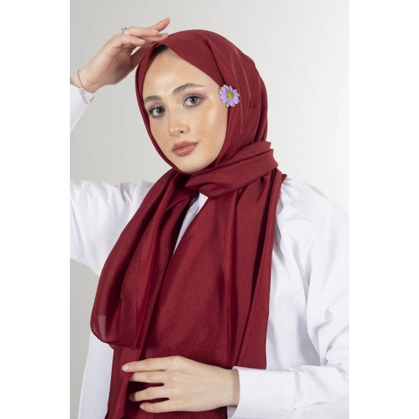 Bordo Brisa Vual Şal