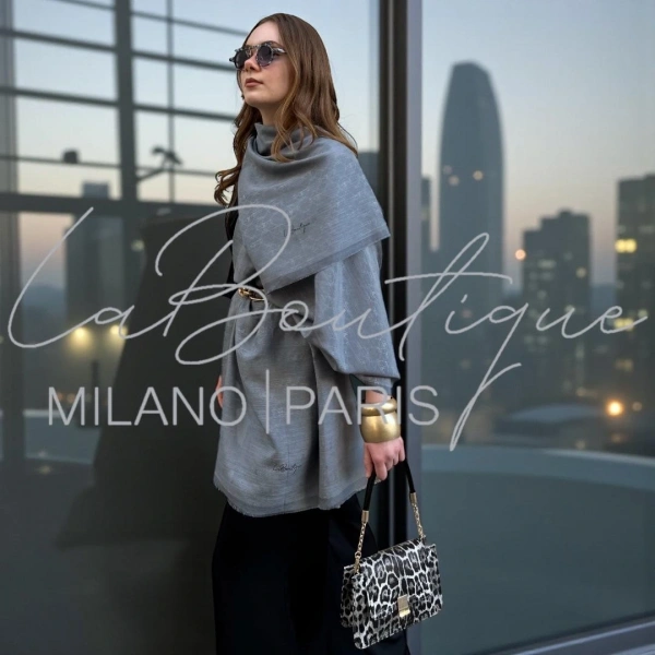 Düz Renk İpek Şal - V108