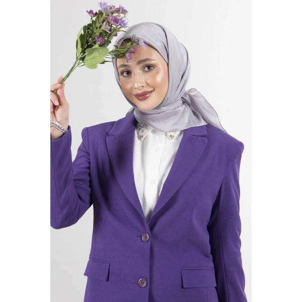 Gri Brisa Vual Eşarp