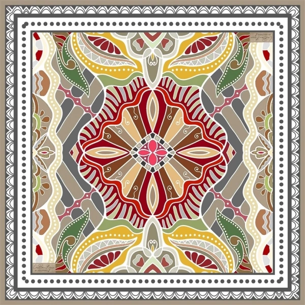 Güz | Yaz Serinliği Eşarp 2401-02 90x90