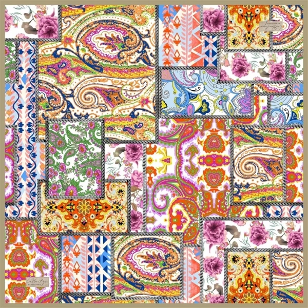 Güz | Yaz Serinliği Eşarp 2415-01 90x90